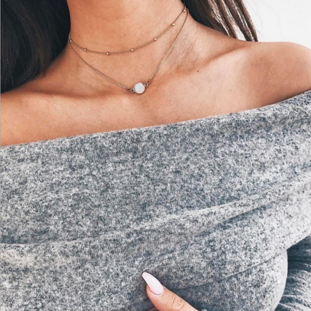 Beautiful 2 Layer Necklace Set